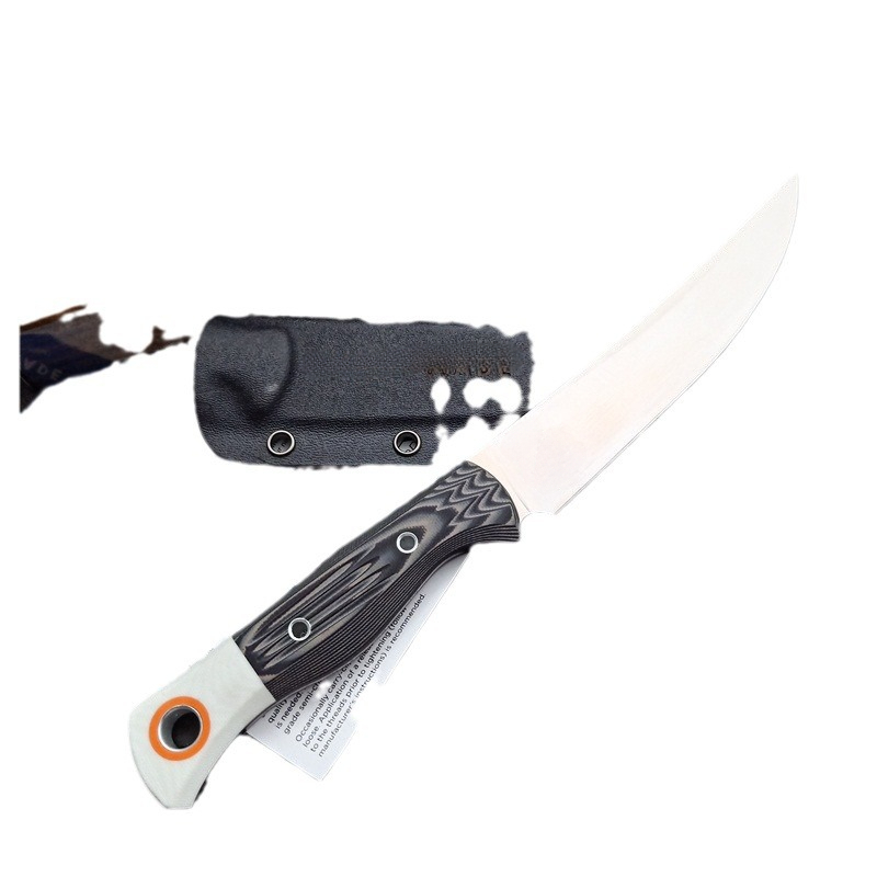 Meatcrafter High-Strength Large Straight Knife Durable D2 Steel Blade Outdoor Camping Survival Knife Hunting Tool