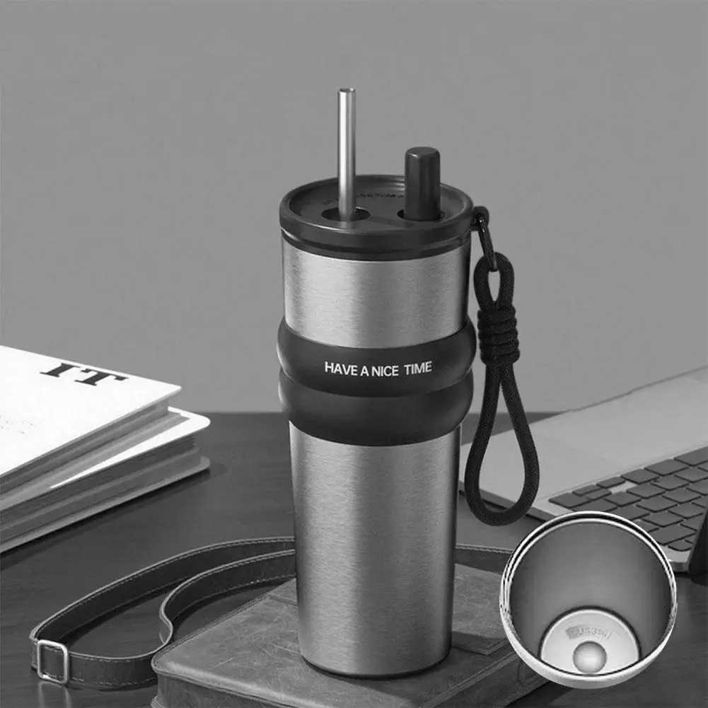 Large Capaci Stainless Steel Thermos Cup For Car Womens St Cup Mens Coffee Thermos Kids Travel Mug Gift Box H251215