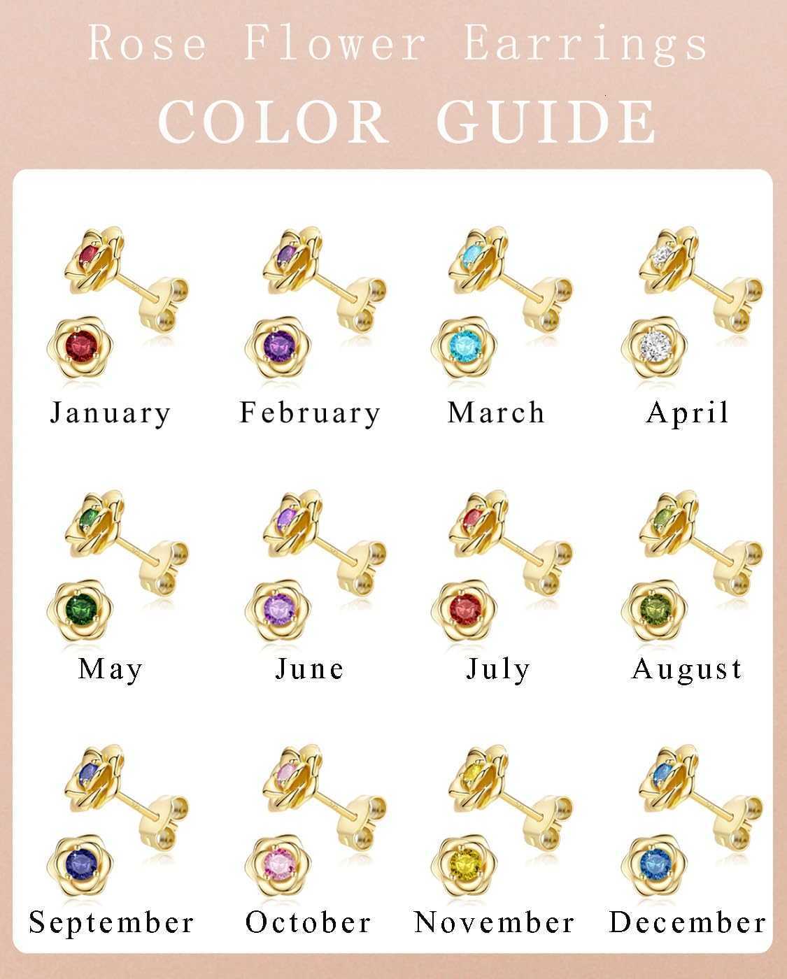 d Plated Stud Earrings For Women 925 Sterling Silver PostCubic Zirconia Hypoallergenic Nickel Free JewelryY260117