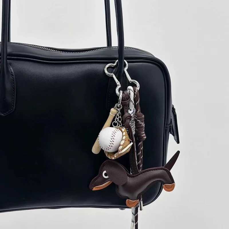 Original Keychain Nylon Woven Rope Sausage Dog Baseball Pendant Hang Bag DIY Personalized Accessories M251215