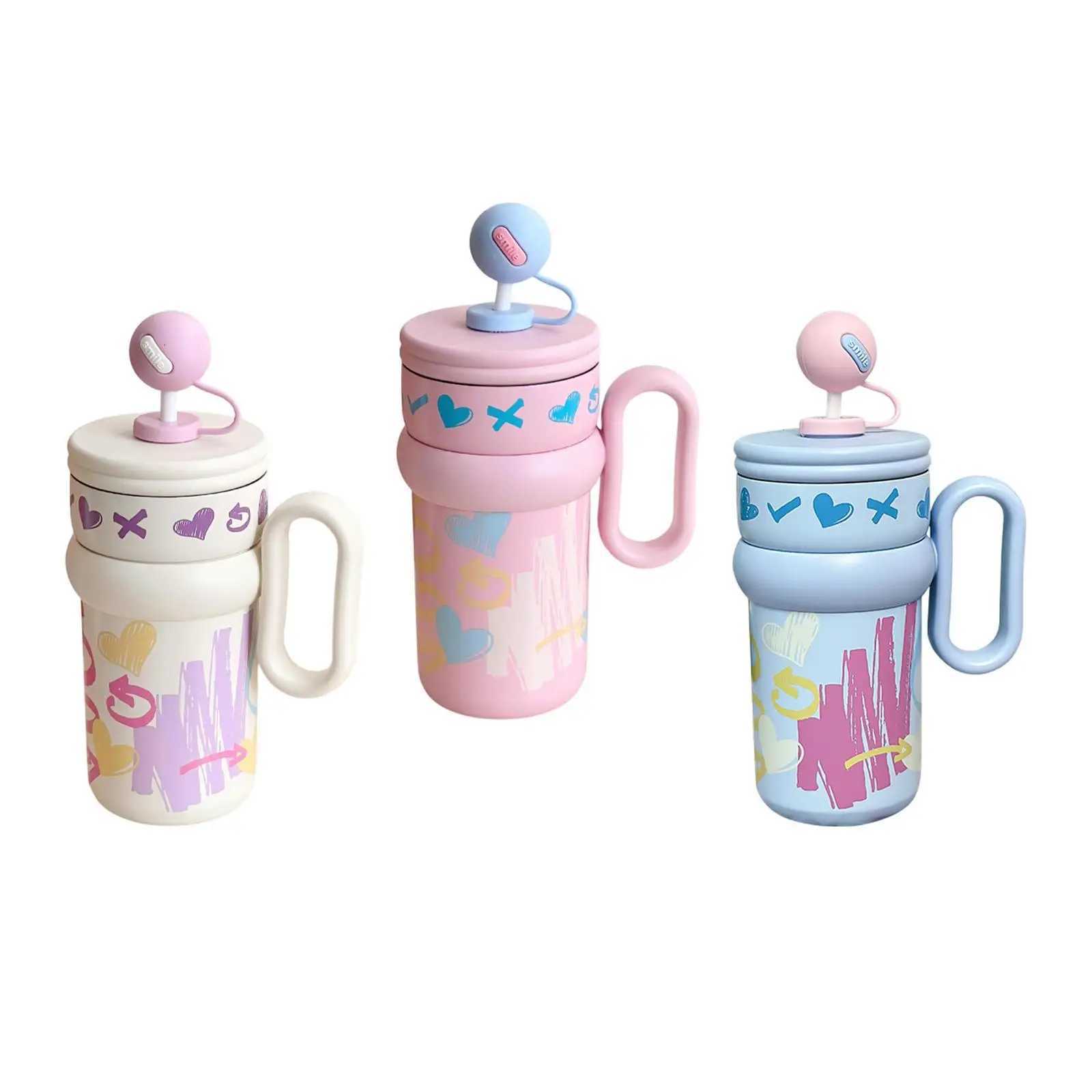 Stainless Steel Insulated Tumbler Water Bottle Reusable Insulated Cup with Straw H251215