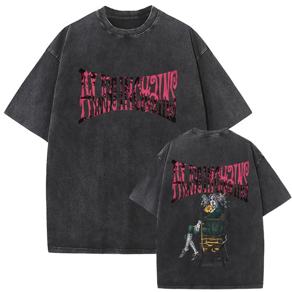 Washed Vintage Rock Band Alice in Chains Jar of Flies Album Graphic T-shirt Men Gothic Punk Pop Music T Shirt Oversized T Shirts 251213