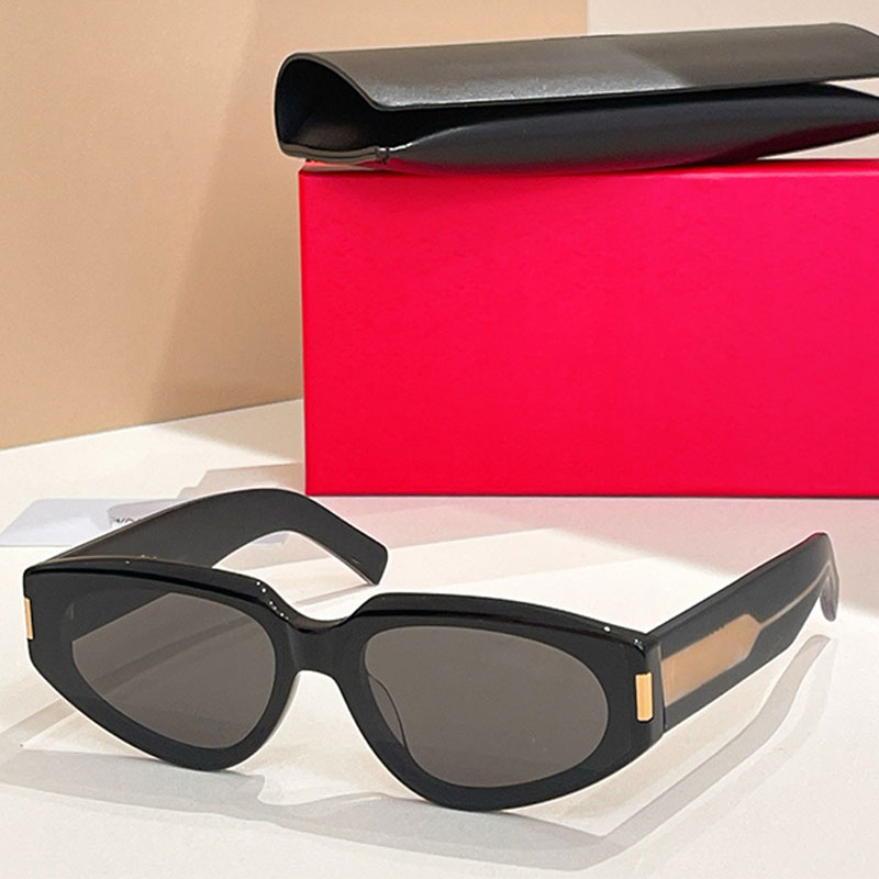 Luxury women cat eye sunglasses designer acetate fiber frame Lady sunglasses fashion trend glasses UV400 protection top quality purple SLM247