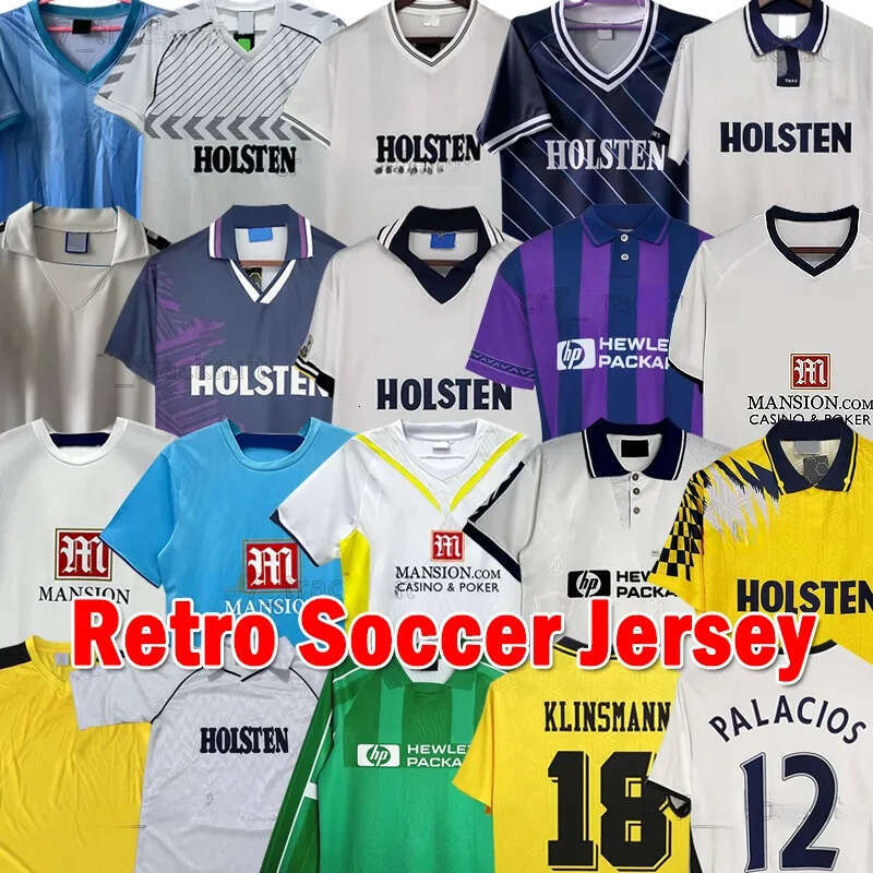 1978 Retro Tottenham Soccer Jerseys KLINSMANN ANDERTON 1981 93 PALACIOS Football Shirt 1986 88 DUMITRESCU 1991 94 97 99 SHERINGHAM 2006 09 2010 LINEKER Men