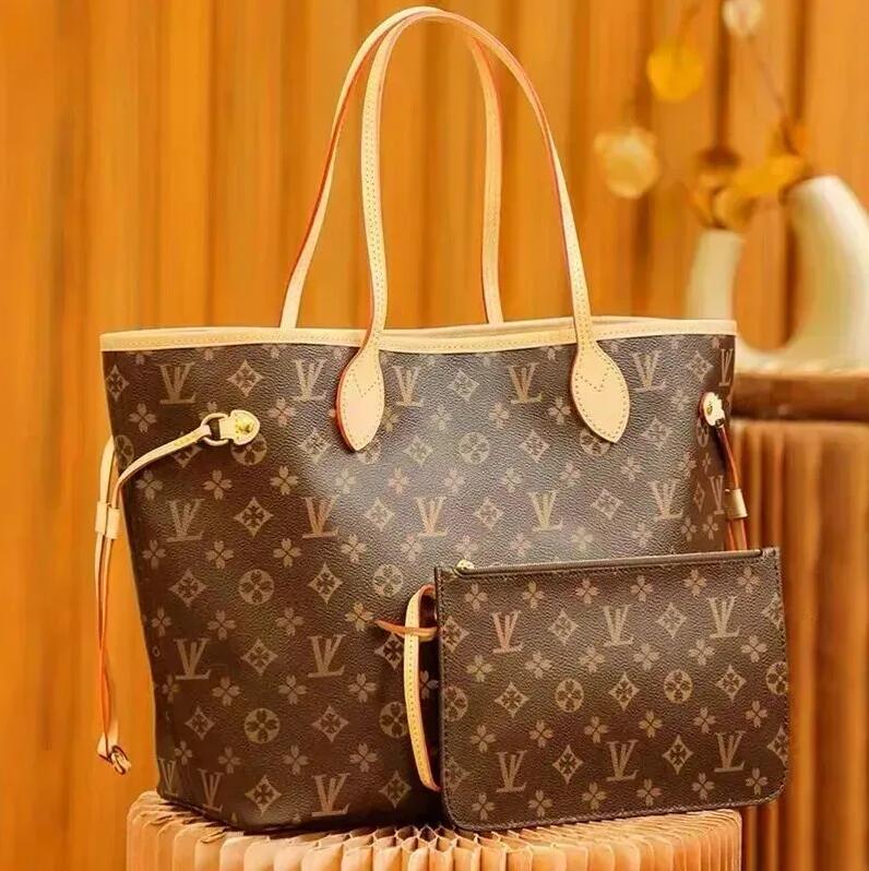 Tote Bag Designer Bags lvsity Wallet Fashion Totes Leather Messenger Shoulder Handbag Women Bags High Capacity Composite Shopping Bags Old Flower Lattice Bag