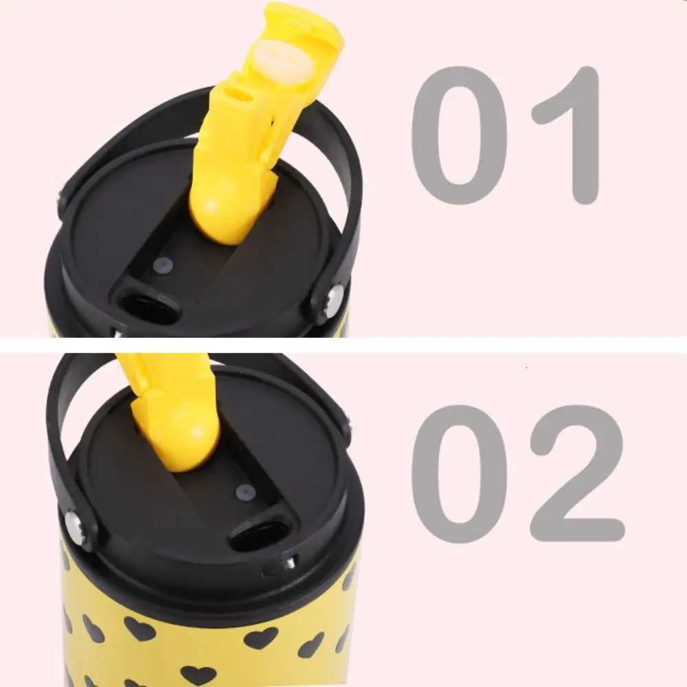304 Stainless Steel Cold Drink Tumbler Portable with Drinking Straw Thermo Water Bottle 710ML Large Capacity Leak Proof H251215