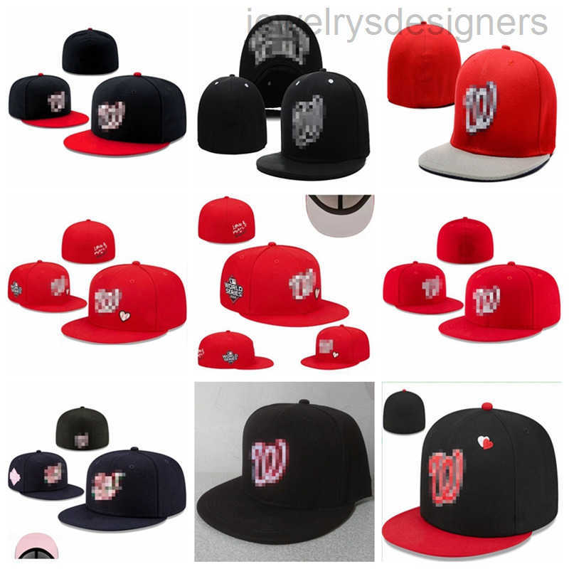 Nationals W letter Baseball caps gorras bones for Men Women Casual Outdoor Full Closed Fitted Hats