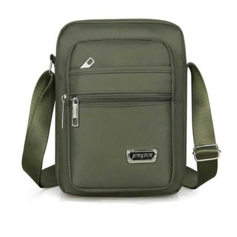 2025 Men Nylon Shoulder Bag Messenger Bag Casual Nylon Zipper Pocket Handbag Fashion Tote Travel Male Crossbody Bags NewT251215