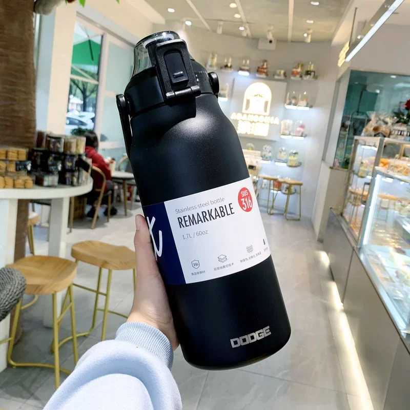 Large Capacity Thermo Bottle Portable Thermal Mug Thermos Water Bottle Tumbler Thermoses Outdoor Insulated Stainless Steel Cup H251215
