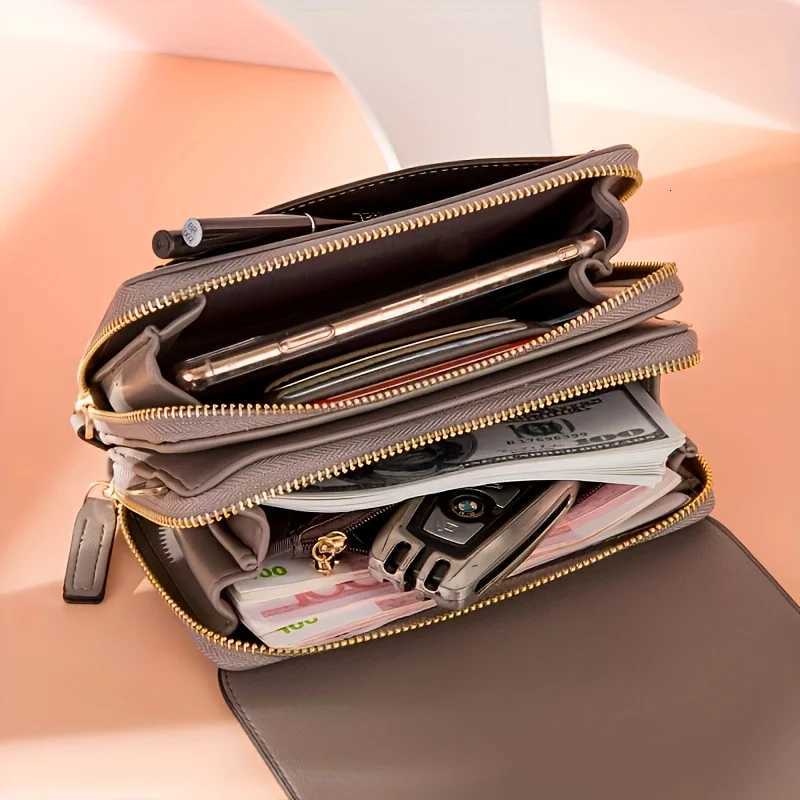 Fashionable womens wallets shoulder bags crossbody bags medium to long hand-held bags and coin purse bags for womenT251215