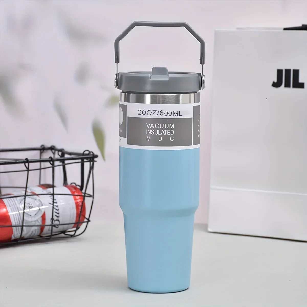 Large Capacity Stainless Steel Insulated Travel Mug 30oz Outdoor Portable Straw Car Cup Cold Drinks Preservation Thermos Amagi H251215