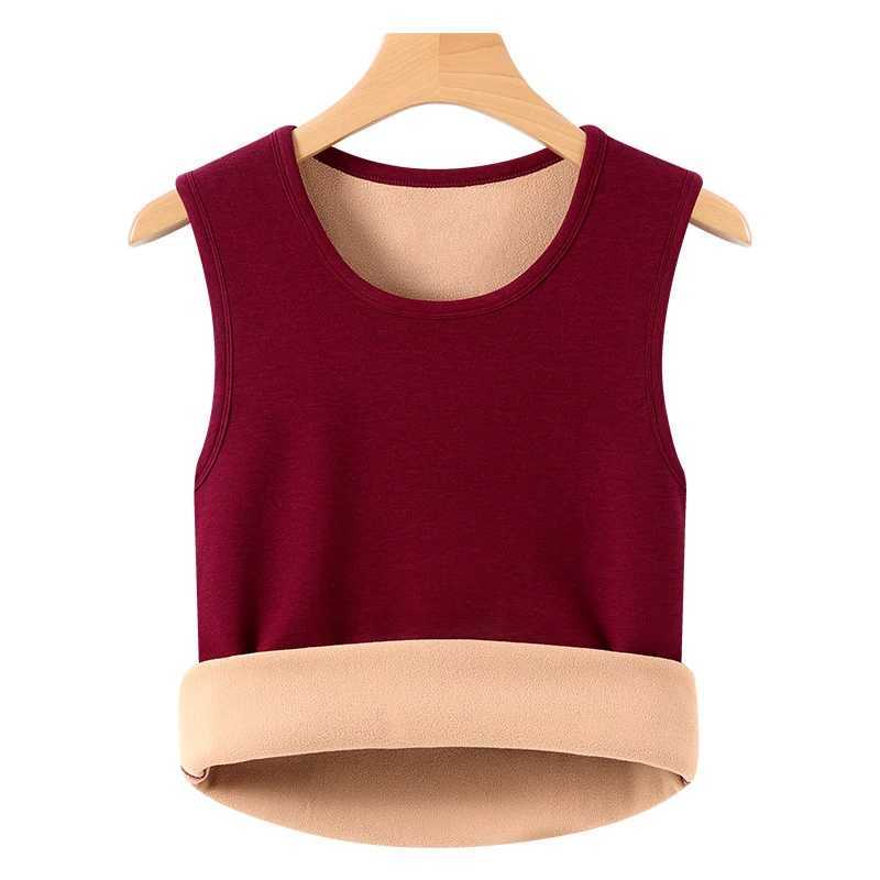 Mens Fleece Lined Thiened Warm Vest Winter Autumn Slim Fit Sleeveless Tank Top Solid Color Thermal Underwear Big Size 8XL 7XLL G251215