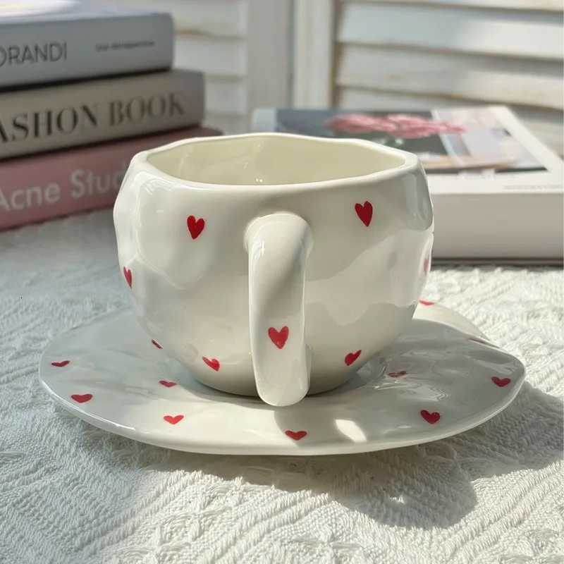 Flower Pattern Coffee g Set Painted Ceramic Coffee Cute Girl Water Hand-painted Underglaze Color g Gift for Festivel Present H251215