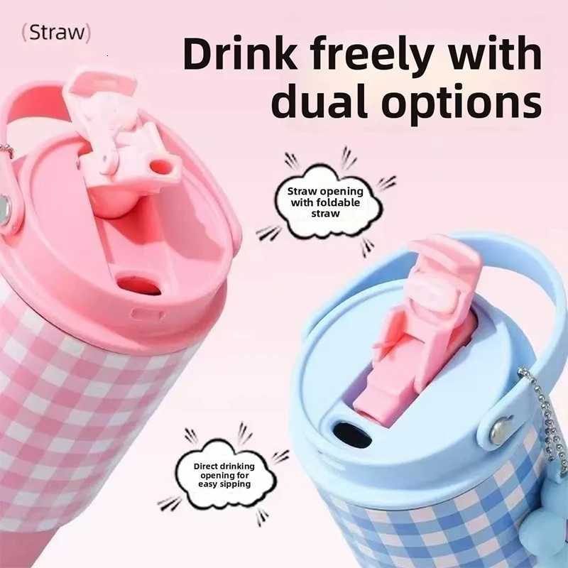 Cute Tumbler 750ML Water Bottle 316 Stainless Steel Vacuum Thermos Bottle Insulated Portable Thermos Cup Gift For Woman Girl H251215