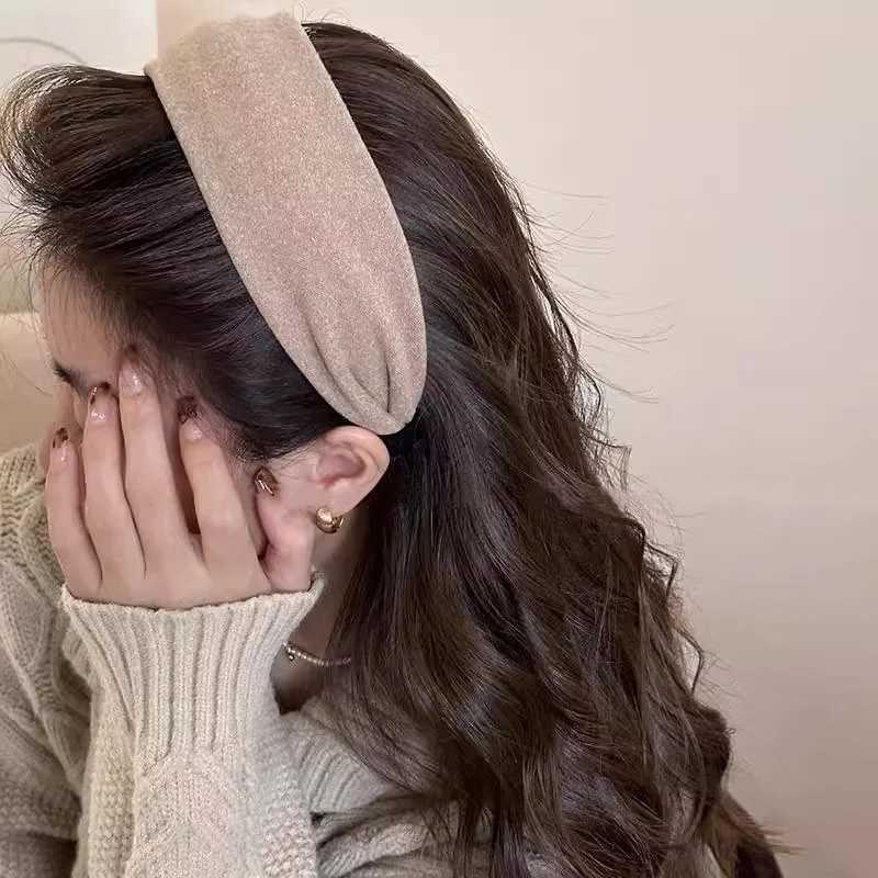 2025 Korea Fashion Elegant Wide Hairbands Headband Women Girls Gift Scrunchie Hair Head Hoop Band Accessories Headdress HeadwearXJ251215 - view 6