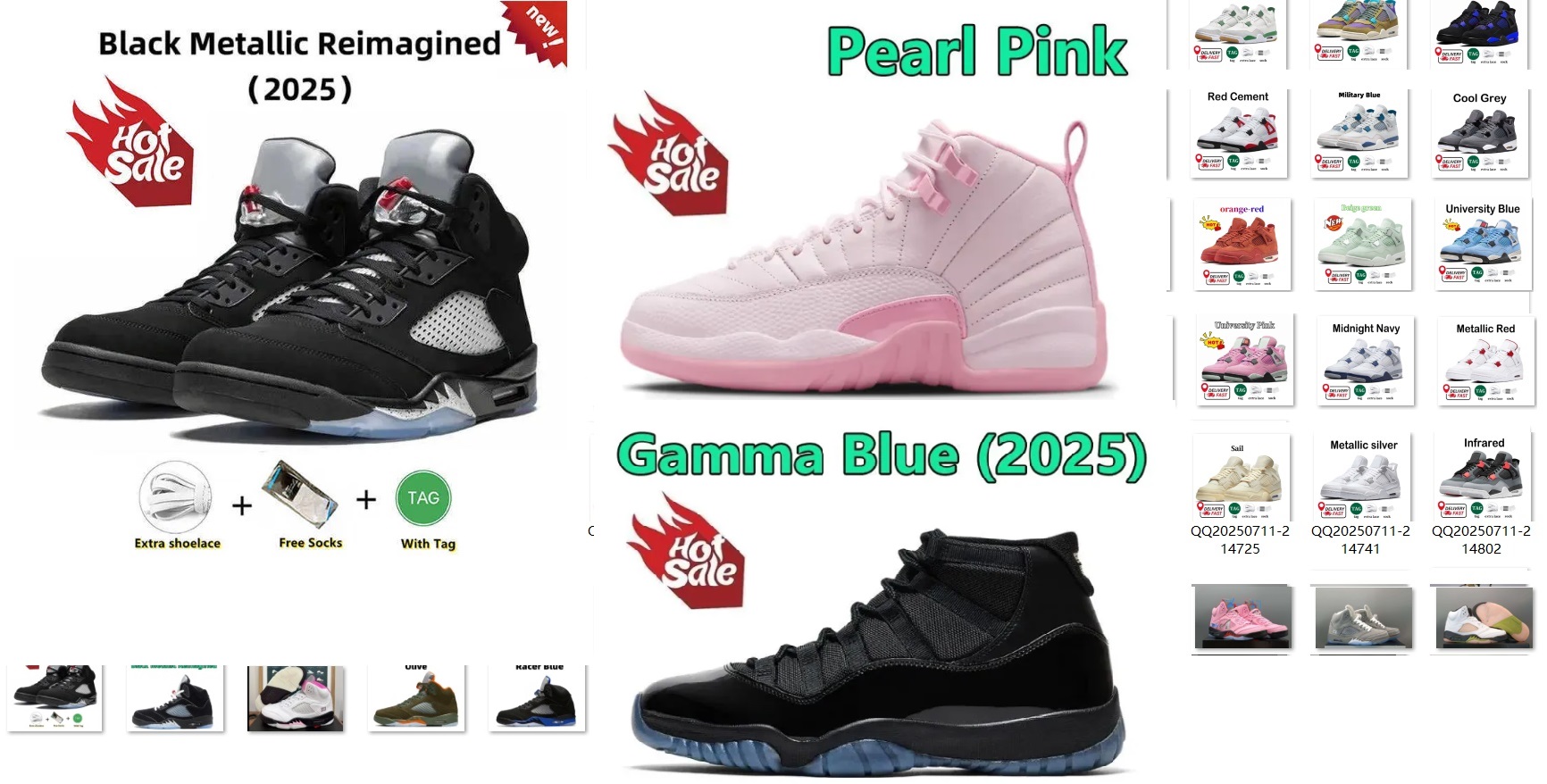 kids Designer 4s 5s 6s 11s 13s Basketball Shoes Black Cat Pink Blue Flesh Gray Gray Game Gray Game Flu Hunter Sneakers for Big boy Sneakers 3y-7y