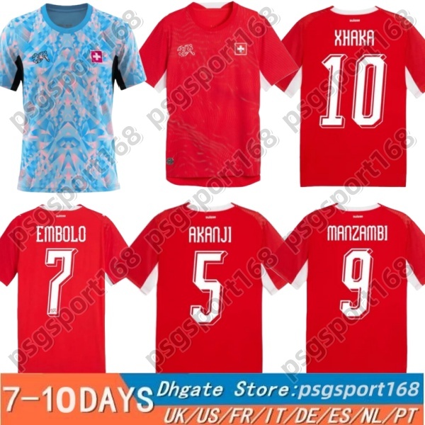 S-4XL 26 27 World Cup National Team Switzerland Soccer Jersey 2026 2027 Swiss home away Kids Men Football Shirt Kit NDOYE FREULER MANZAMBI EMBOLO ZAKARIA AKANJI VARGAS