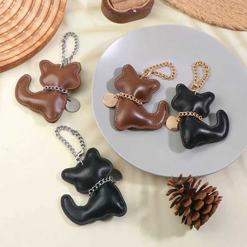 FAshion PU Leather Keychain Cute Animal Keyring Women Bag Charm Handbag Hanging Pendant Decoration Gifts M251215