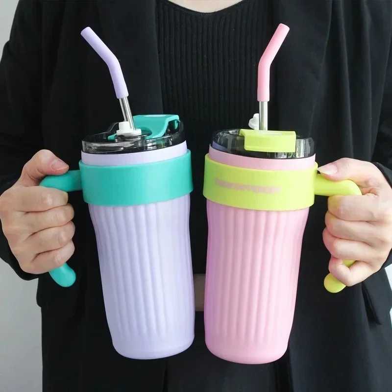 860ML Stainless Steel Thermo Bottle Large Capacity Coffee Cup Sport Insulated Cup Portable Tumbler Vacuum Flasks Car Thermal Cup H251215