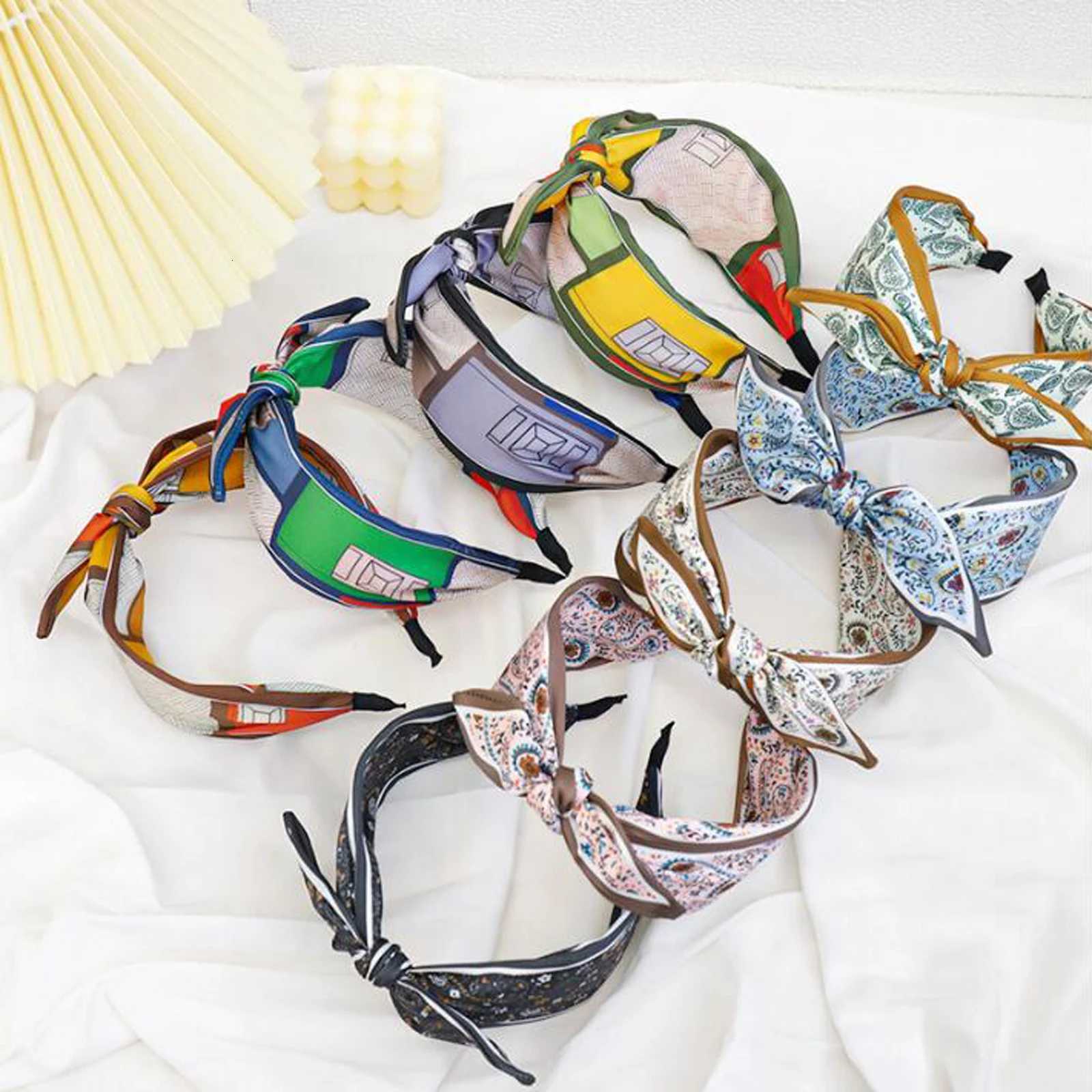 PROLY New Fashion Womens Headband Wide Side Flower Hairband Big Bowknot Headwear Girls Fresh Turban Adult Hair AccessoriesXJ251215 - view 3