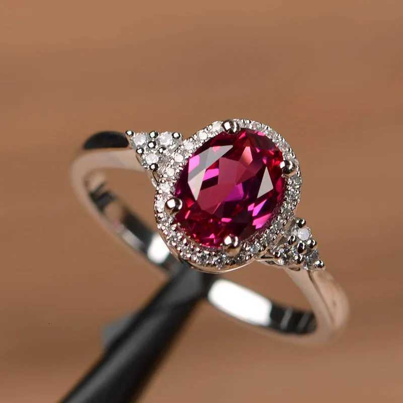 Hot Selling Silver plated Luxury Prong Setting-Rings For Women Ruby Emerald Sapphire Jewelry Wedding Engagement Ring Wholesale M251215