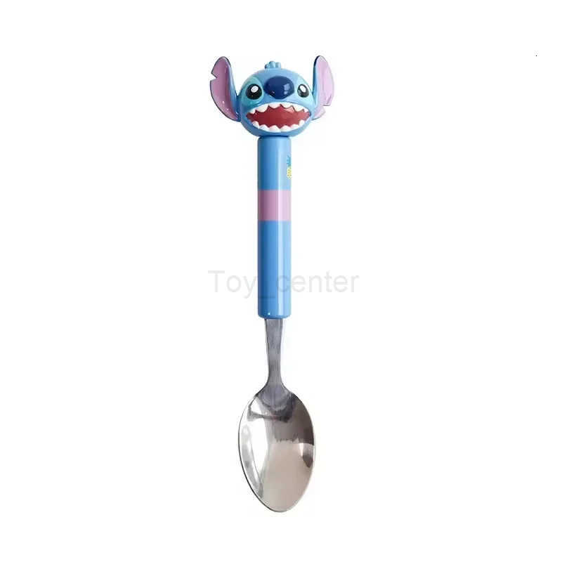 Disney Stitch Lotso Dinnerware Stainless Steel Forks Coffee Spoon Cartoon Anime Children Eating Tableware Cute Kitchen Flatware H251215