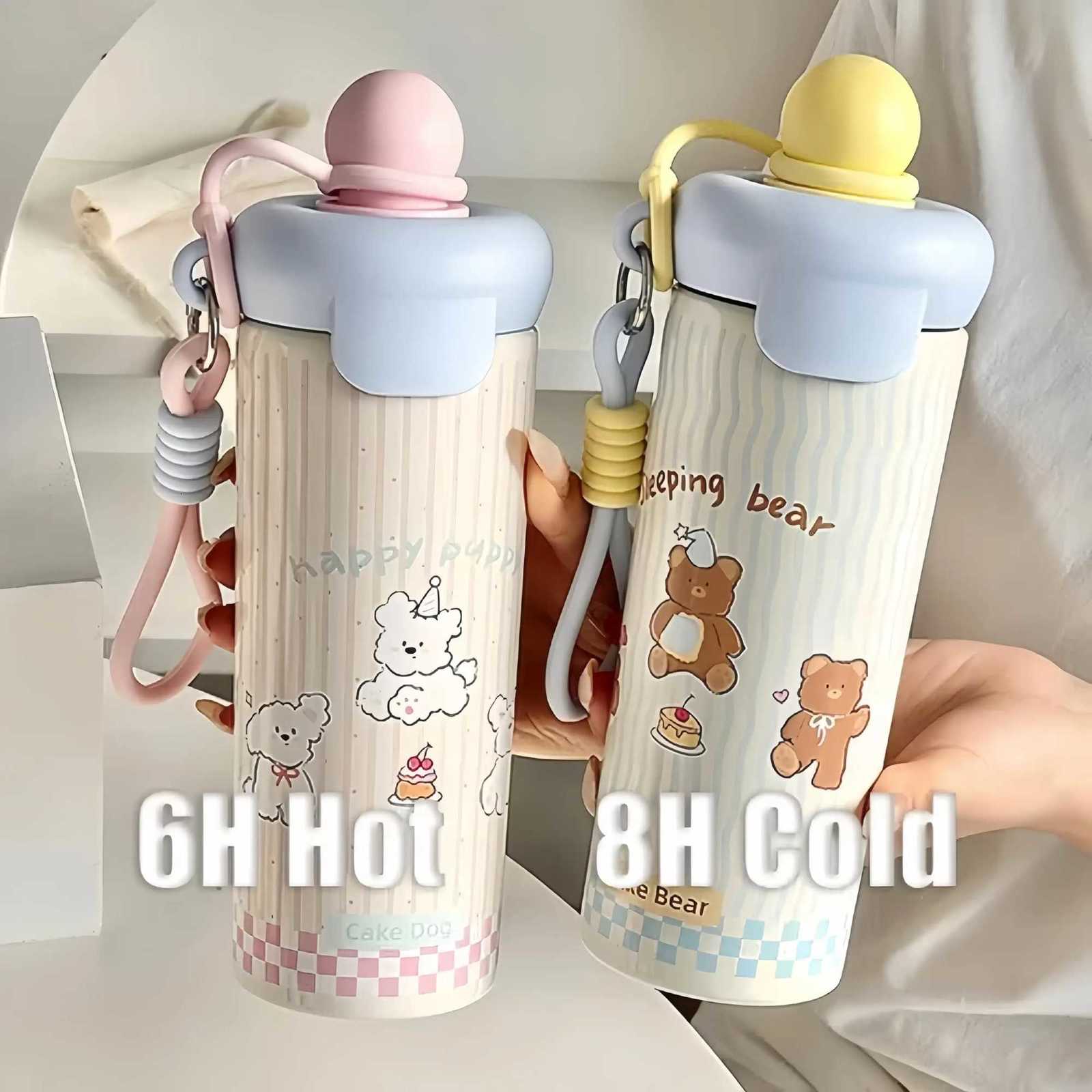 20 oz Cute Straw Cup - Adorable Animal Prints Sweet Candy Colors Leak - Proof Portable Ideal for Daily Outdoor H251215