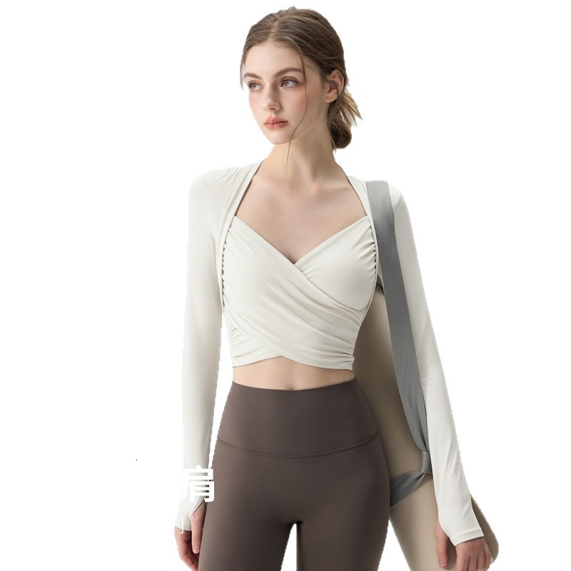 Pure desire sweet and spicy style long sleeved western-style base shirt V-neck slim fit and slimming inner top for women 250314