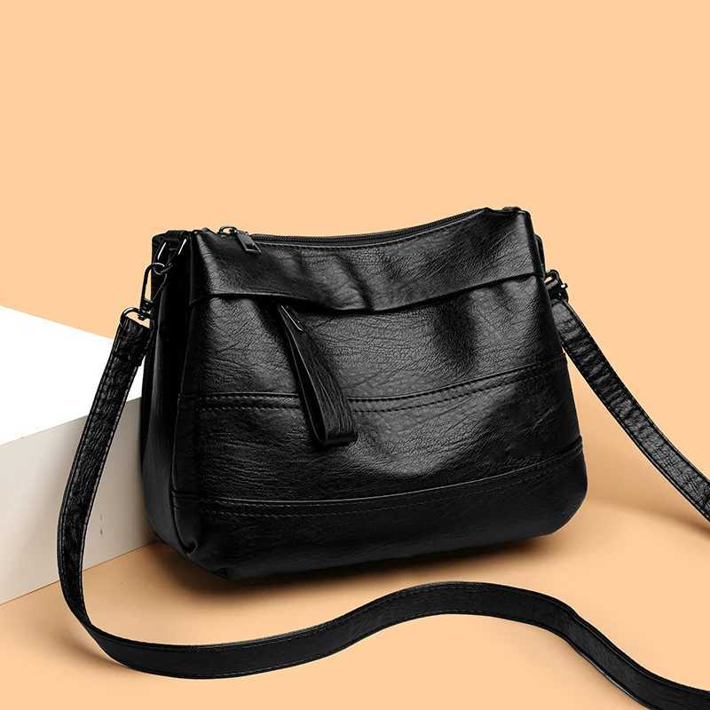 1Pc Vintage Womens Shoulder Crossbody Bag - Lightweight Adjustable Strap Lar Capacity Zipper ClosureT251215