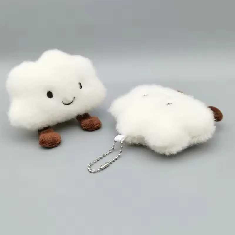 Cute Plush Smile Cloud Keychain Cotton Stuffed Doll Toy Keyring Backpack Bag Pendant Car Key Chains For Women s Gift M251215