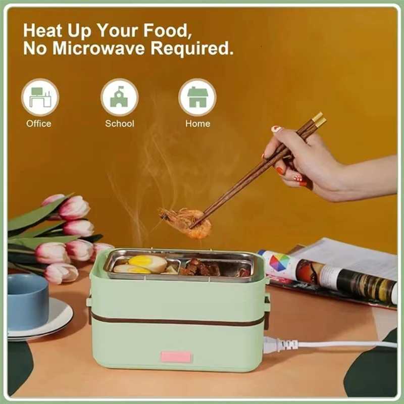 Portable Electric Lunch Box Food Warmer for On-the-Go Self Cooking Heated Lunch Box for He Off Cook Food H251213