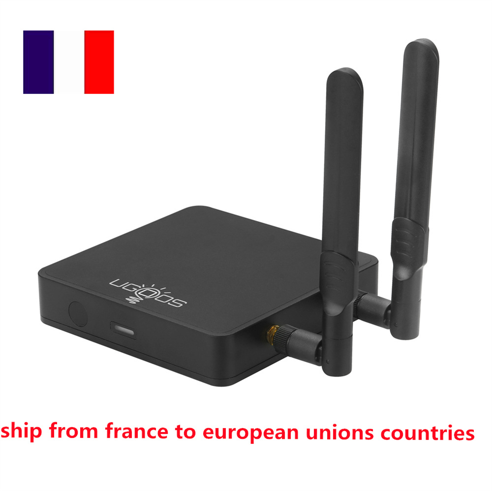 Original Ugoos AM9 Smart TV Box Android 14 Amlogic S905x5 4GB 64GB WiFi BT5.2 1000M AV1 AI-SR Support Android Set Top Box