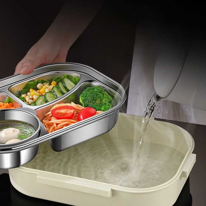 304 Stainless Steel Insated Lunch Box with Bag Off Worker Sed Portable Bento Box Set Student Kids Food Storage Container H251213