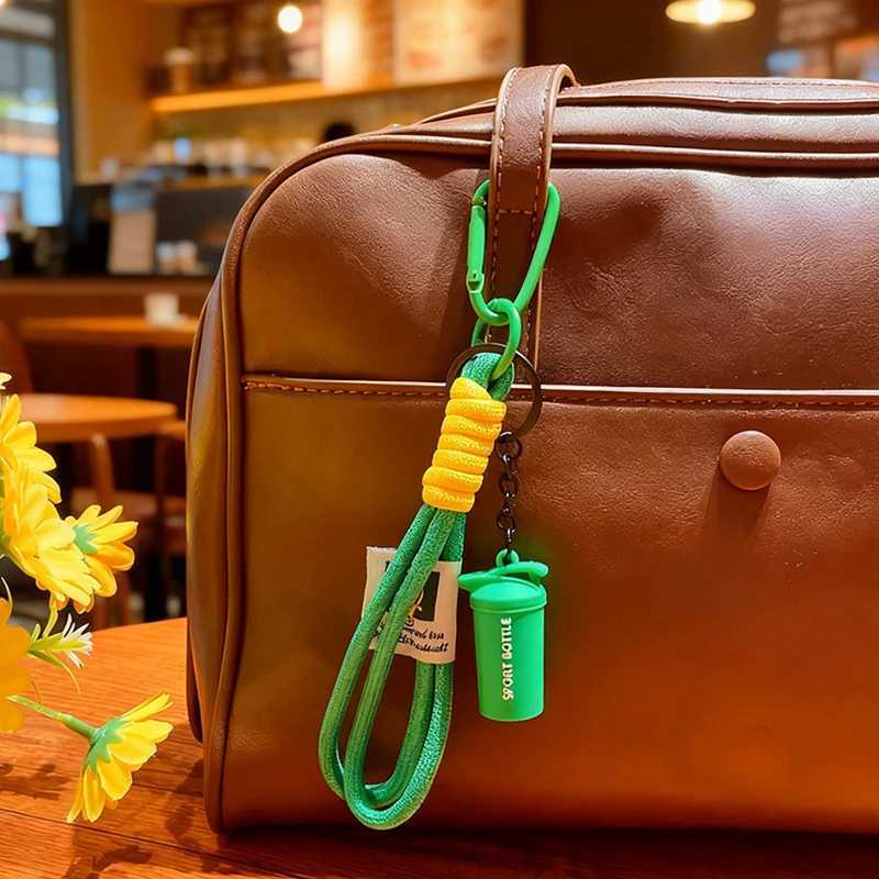 Colorful Rope Keychain Anti-Lost Short Wrist Lanyard Strap With Keyring For Backpack Phone Key Universal Accessories M251215