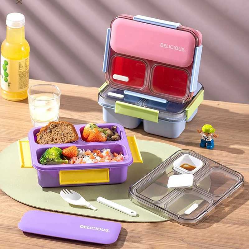 1200ml Lunch Box for Students Off Heat-resistant Bento Box Bring Tableware Off Worker Picnic Bento Food Storage Containers H251213