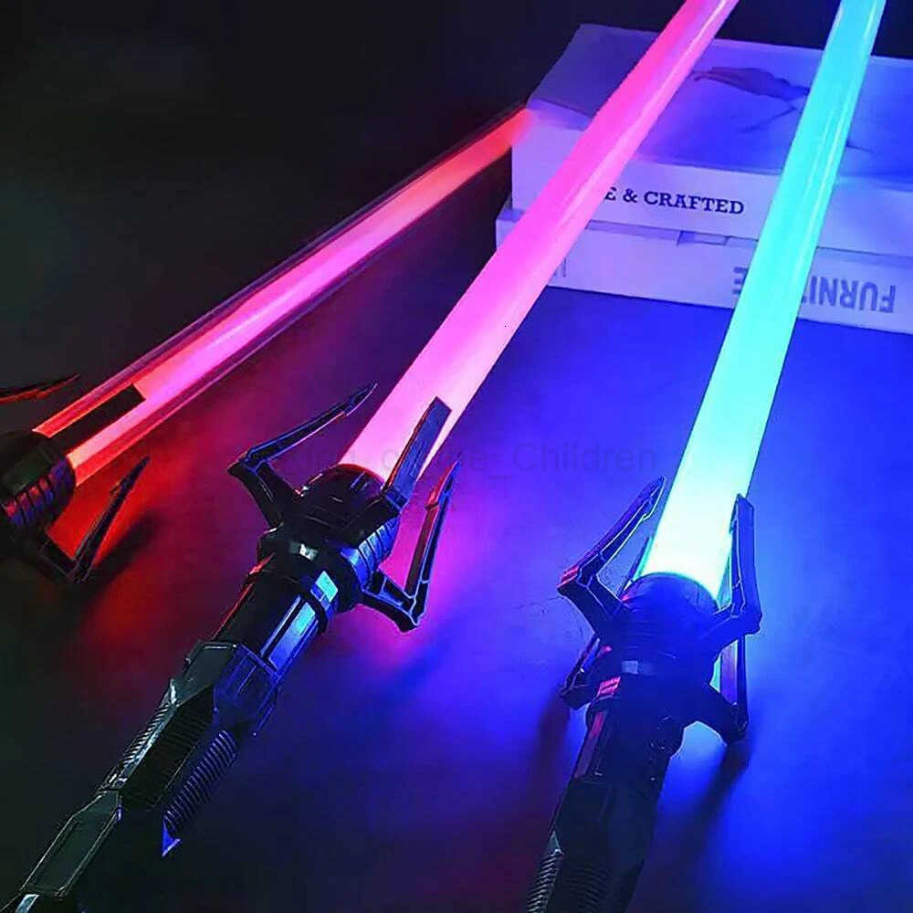 Disney Holiday props sword Toy Scalable Star Light Sword Luminous Fluorescent Rod Laser Rod Childrens Sword Toy War Gift Outdoor Toys H251215