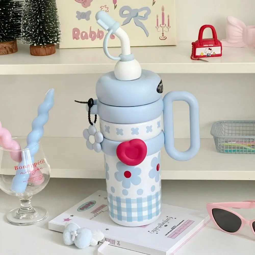 920ML Insulated Thermos with Handle Handheld Thermos Coffee Cup Stainless Steel Large Capacity Sports Water Kettle Travel H251215