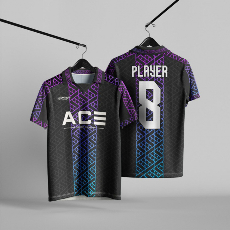 Summer V-Neck 3D Printed Short Sleeve T-Shirt Casual Comfortable Sports Jersey European and American Cross-Border Dropshipping TK