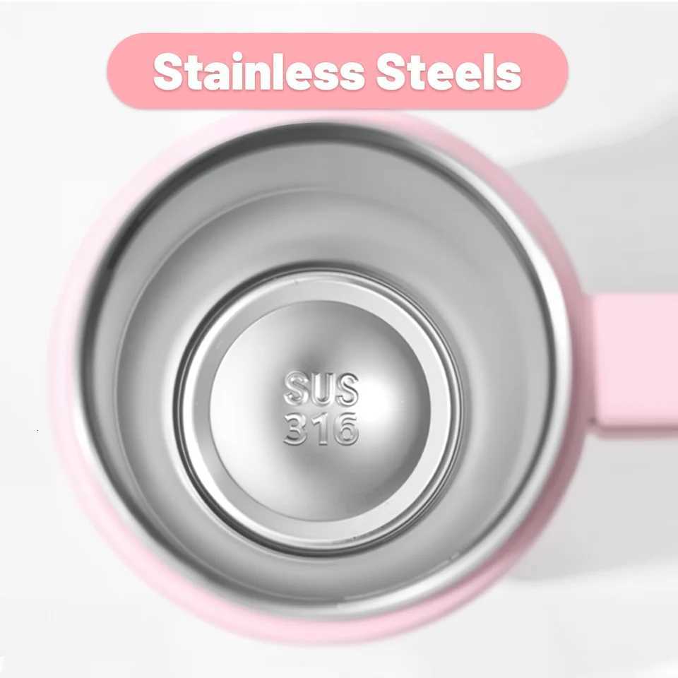 1PCS 32oz Insulated Tumbler With Handle And Lid Straws Stainless Steel Travel Coffee Cup Holder Friendly Metal Water Bottle Ke H251215