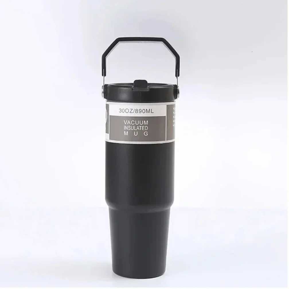 NEW Stanliess 30oz Tumbler With Handle Straw Lid Stainless Steel Vacuum Insulated Car Mug Double Wall Thermal Iced Travel Cup H251215