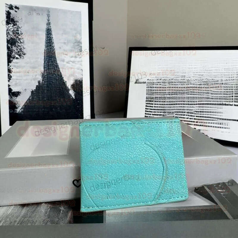 Tiffany Bag Luxury Bag Designer Bag Classic Blue New Wallet Card Holder Vanity Bag Compact Ultra Thin Slots Case Mini Purse Fashion Joker Purse Saddle Bag