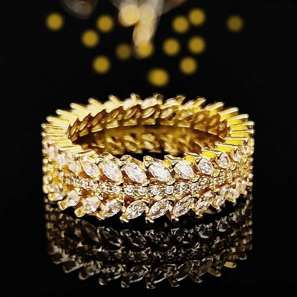 Luxury Fashion Marquise Zircon Cut Eternity Band Ring for Wedding Engagement Girls Ladys and Women Sepcial Unique R7035 M251215