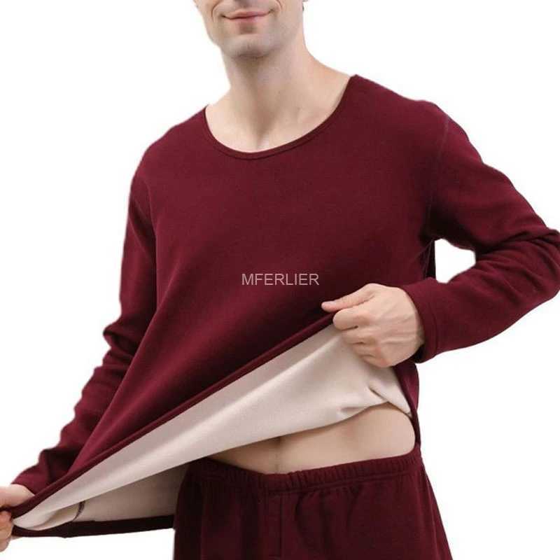 Winter Large Size Thermal Underwear Men 7XL Bust 140kg 6XL 5XL Thick Style Loose Underwear G251215
