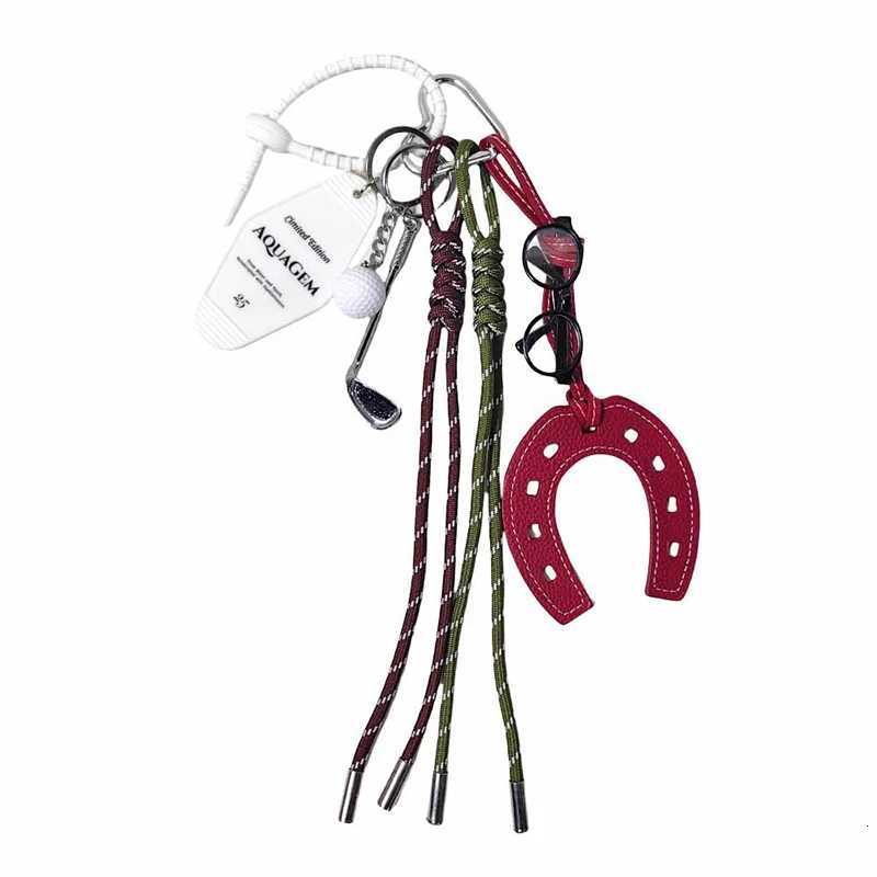 Hot Ins Style Maximalism Trend Bag Pendant Cute Hoof Horseshoe Decoration Keychain Straps Phone Lanyard Phone Charm M251215