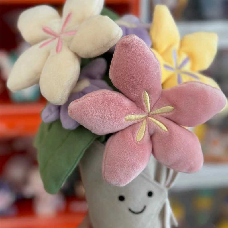 Jellys Cat Plush Bouquet - Handheld Soft Toy for Girls Valentines Day Gift
