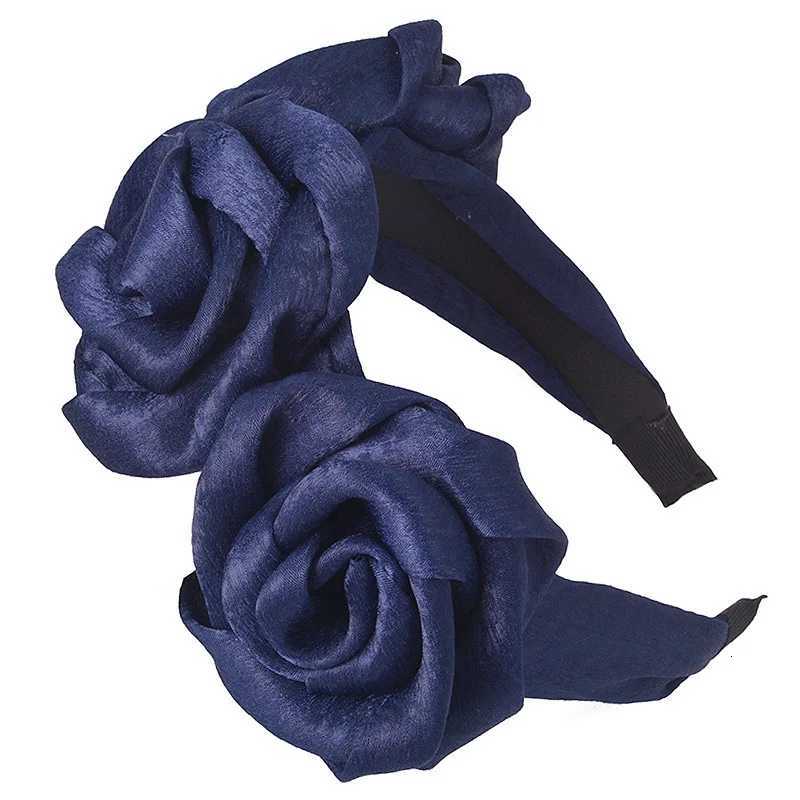 Women Girls Silk Satin Rose Flower Hairband Headband Adult Hair Accessories Hair JewleyXJ251215 - view 7