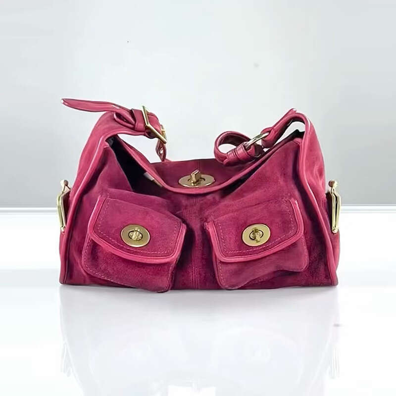 New Retro Design Autumn Winter Underarm Simple Versatile Multi-Pocket Commuter Shoulder Bag for Women