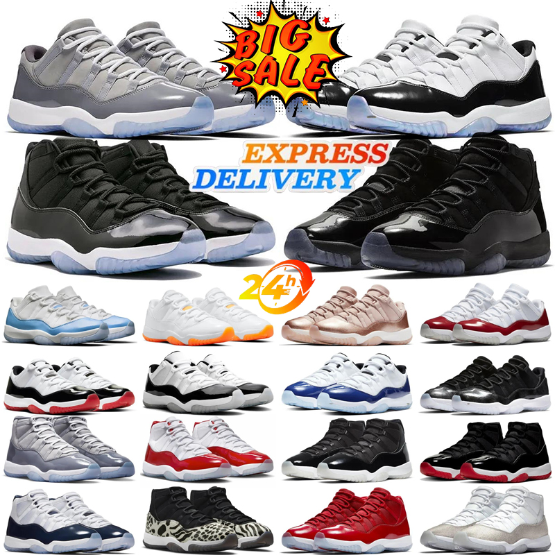 11 11s Mens Basketball Shoes 2025 Bred Cherry Cool Grey UNC Space Jam Blue Pink Igloo Men Women Trainers