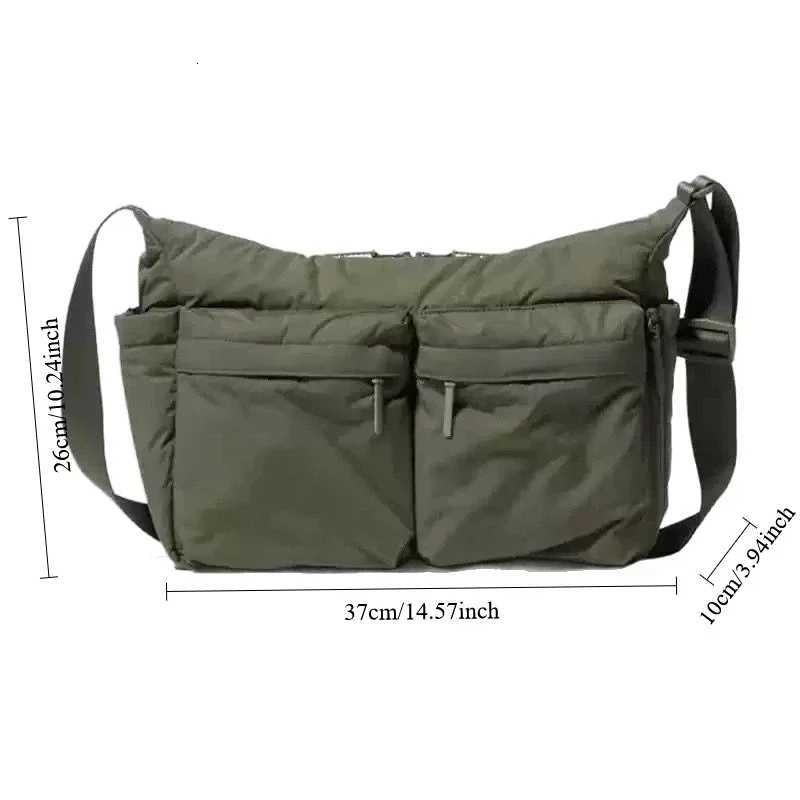 Casual Multi-pocket Messenger Bags for Women Fashion Nylon Shoulder Bag Ladies Large Handbags Female Travel Shopping Tote PurseT251215