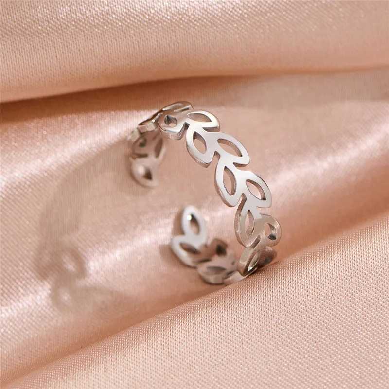 Minimalist Jewelry Geometric Finger Ring Stainless Steel Heart Round Knuckle Rings for Women Girls Party bagues pour femme M251215